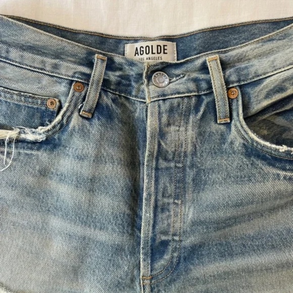 AGOLDE Dee Ultra High Rise Shorts Size 27 - Picture 2 of 9